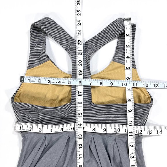 Lululemon Power Dance Women's 4 Loose Draped Gray Sports Bra Tank - Picture 13 of 16